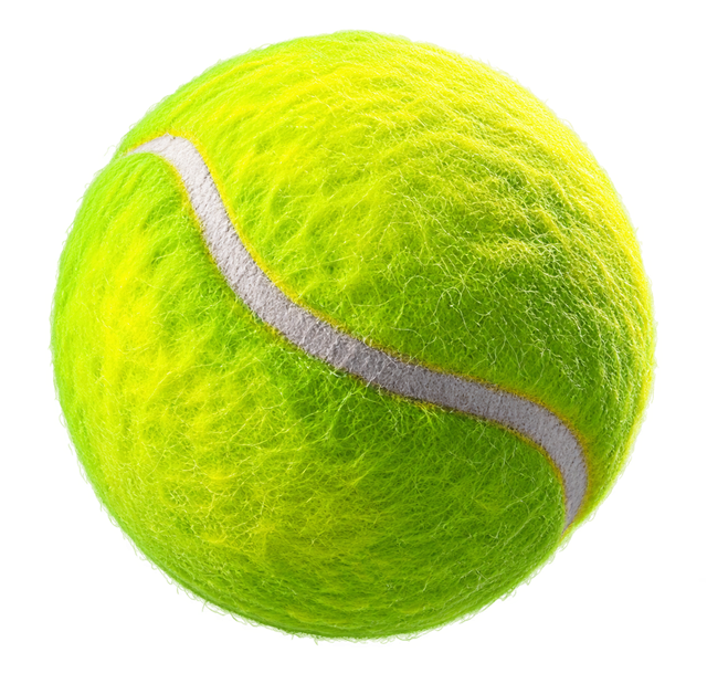 A tennis ball in a single, deliberately ambiguous yellow-green color